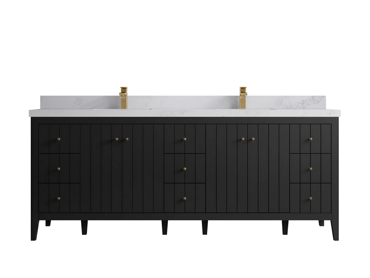 Atlanta 84 in. W x 22 in. D Double Sink Bathroom Vanity - Willow Bath and Vanity