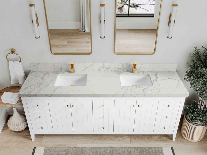 Atlanta 84 in. W x 22 in. D Double Sink Bathroom Vanity - photo 15