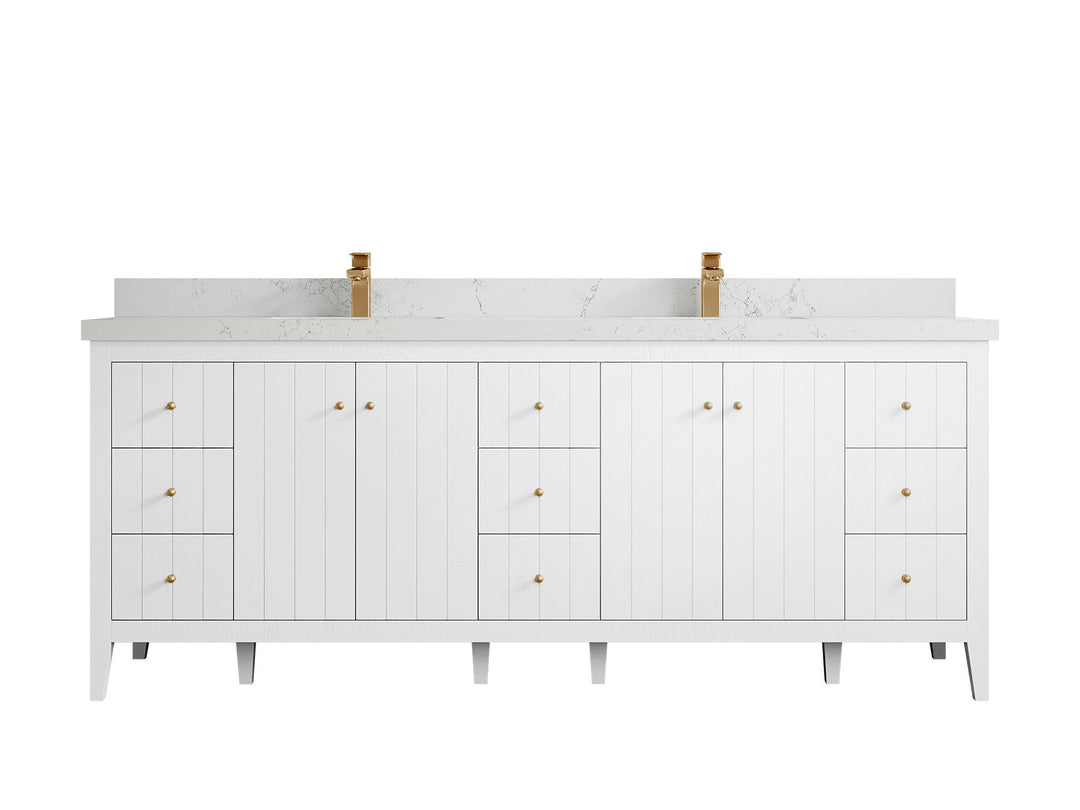 Atlanta 84 in. W x 22 in. D Double Sink Bathroom Vanity - Willow Bath and Vanity