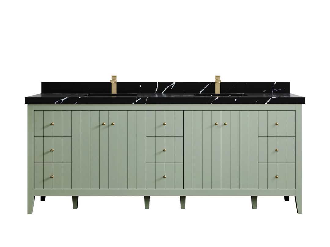 Atlanta 84 in. W x 22 in. D Double Sink Bathroom Vanity - Willow Bath and Vanity