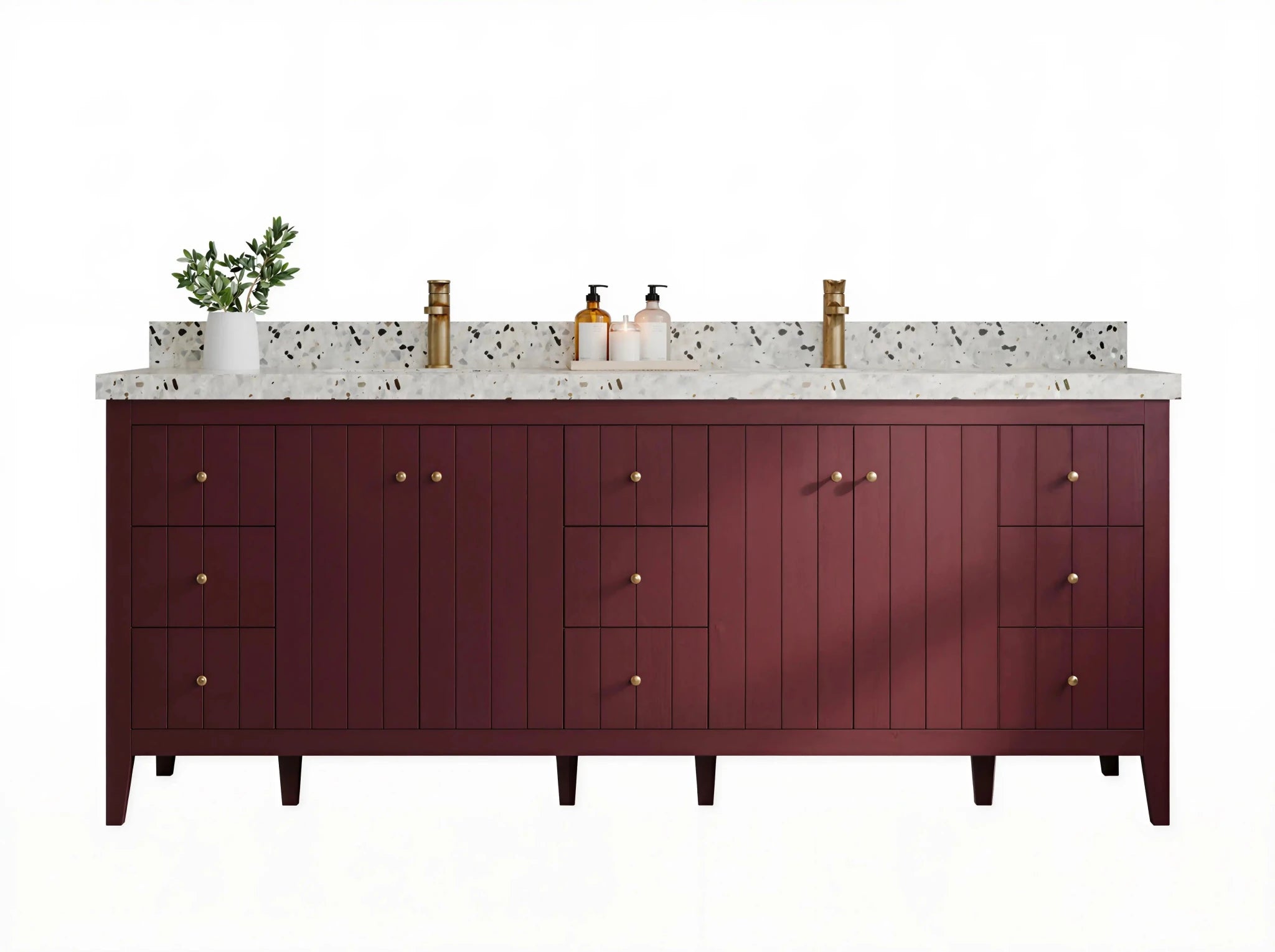 Atlanta 84 in. W x 22 in. D Double Sink Bathroom Vanity - Willow Bath and Vanity