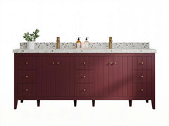 Atlanta 84 in. W x 22 in. D Double Sink Bathroom Vanity - photo 1