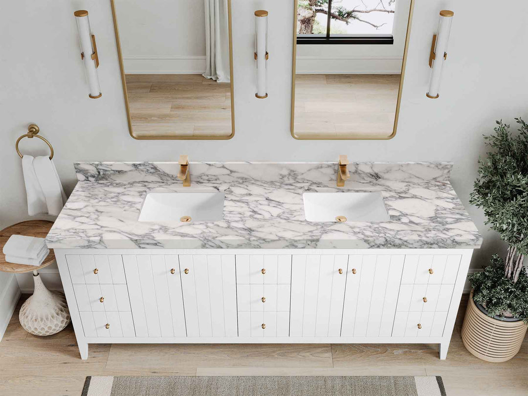 Atlanta 84 in. W x 22 in. D Double Sink Bathroom Vanity - Willow Bath and Vanity