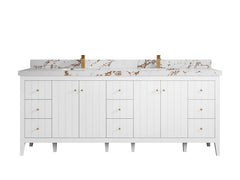 Atlanta 84 in. W x 22 in. D Double Sink Bathroom Vanity - photo 53