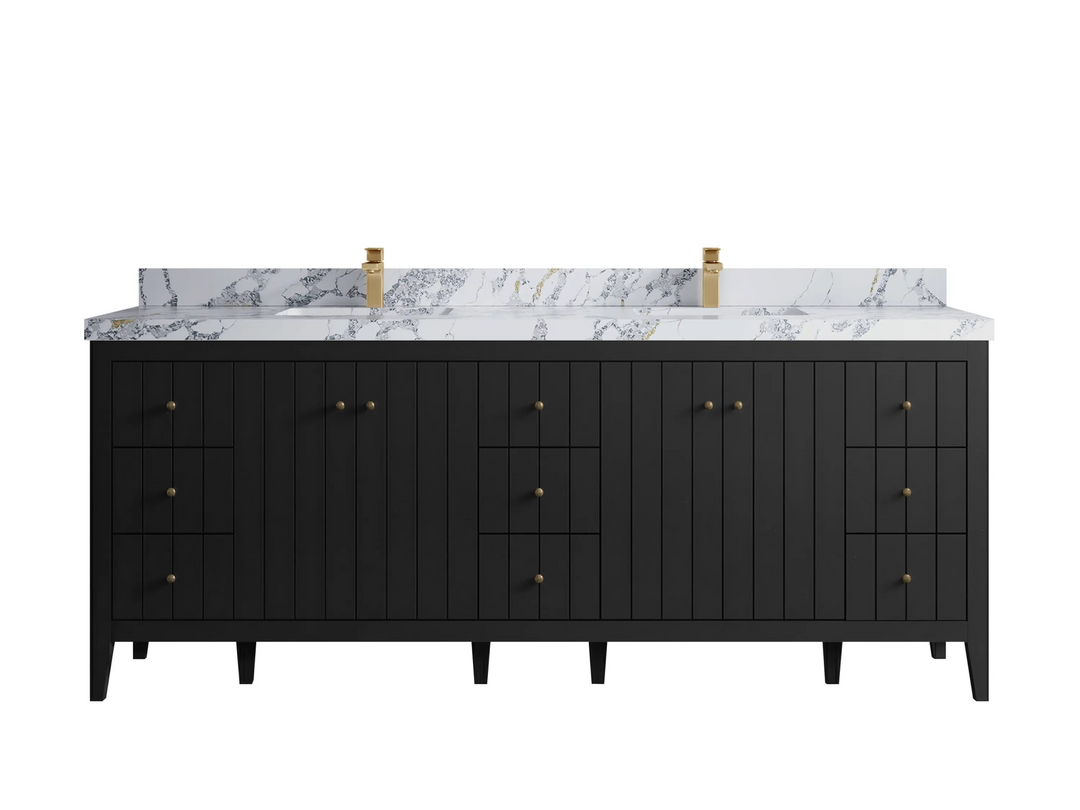 Atlanta 84 in. W x 22 in. D Double Sink Bathroom Vanity - Willow Bath and Vanity