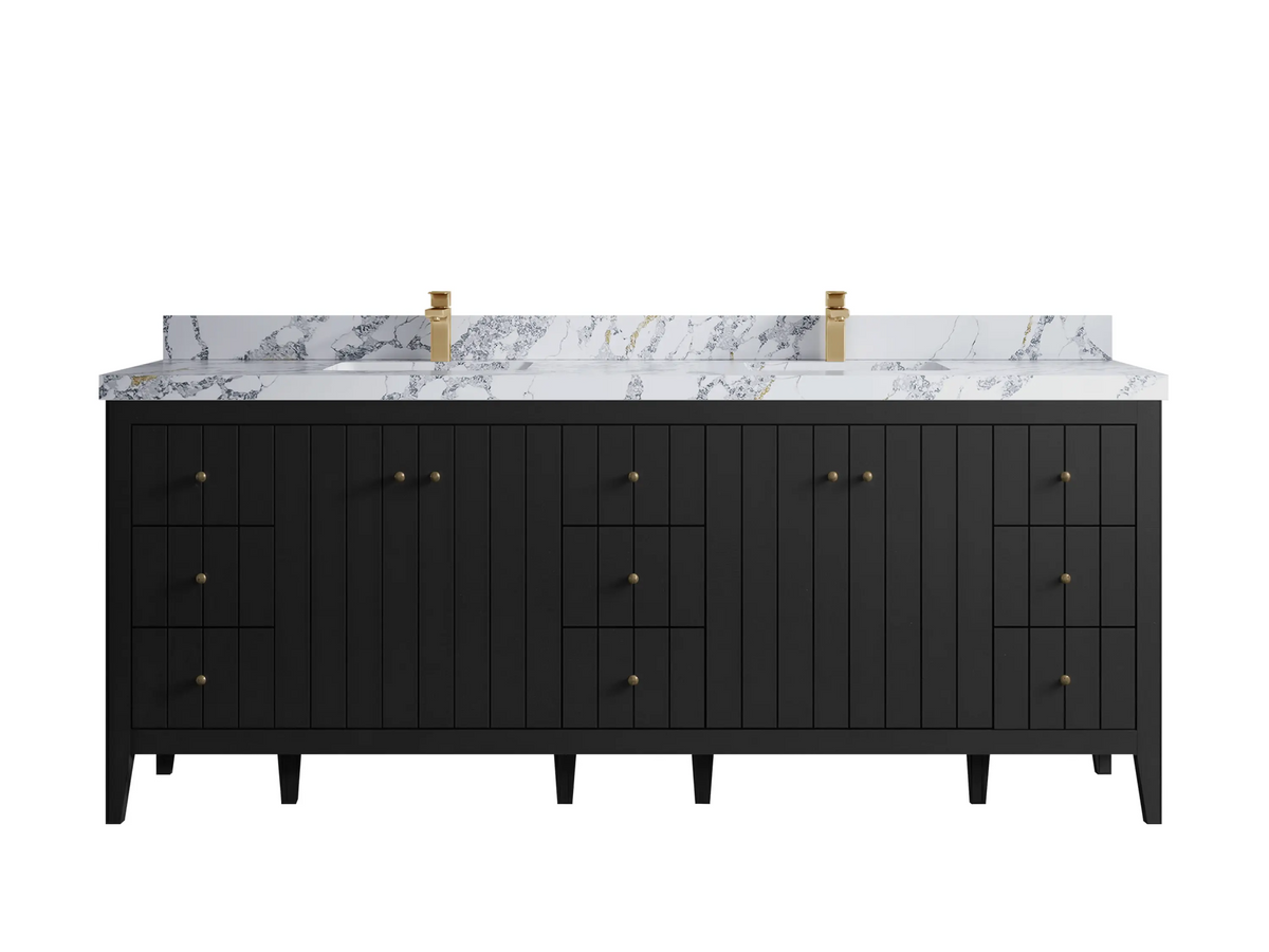 Atlanta 84 in. W x 22 in. D Double Sink Bathroom Vanity - Willow Bath and Vanity
