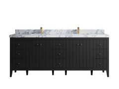 Atlanta 84 in. W x 22 in. D Double Sink Bathroom Vanity - photo 35