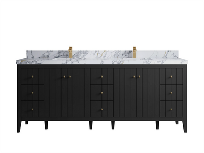 Atlanta 84 in. W x 22 in. D Double Sink Bathroom Vanity - Willow Bath and Vanity