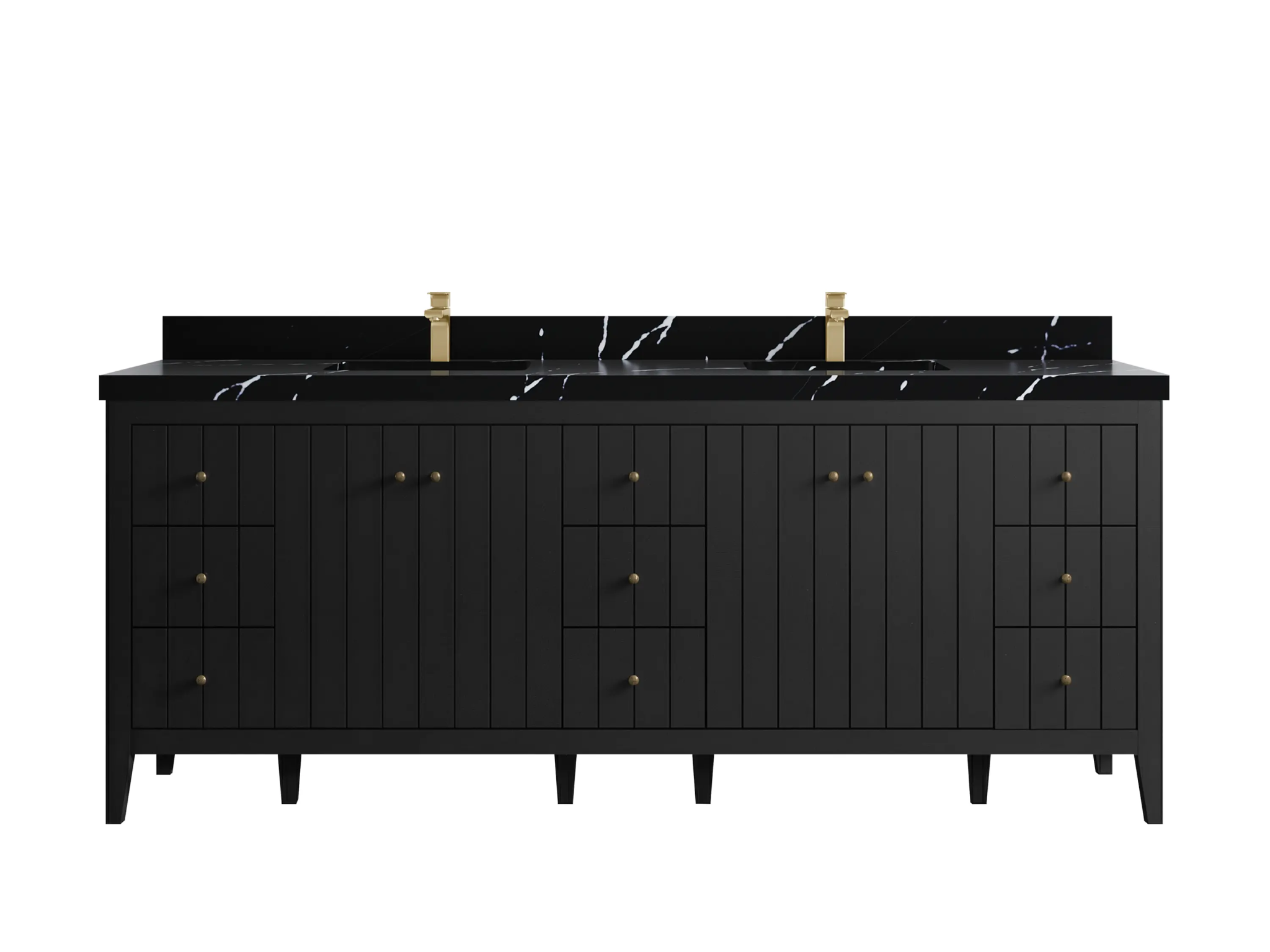 Atlanta 84 in. W x 22 in. D Double Sink Bathroom Vanity - Willow Bath and Vanity