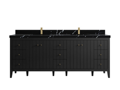 Atlanta 84 in. W x 22 in. D Double Sink Bathroom Vanity - photo 27
