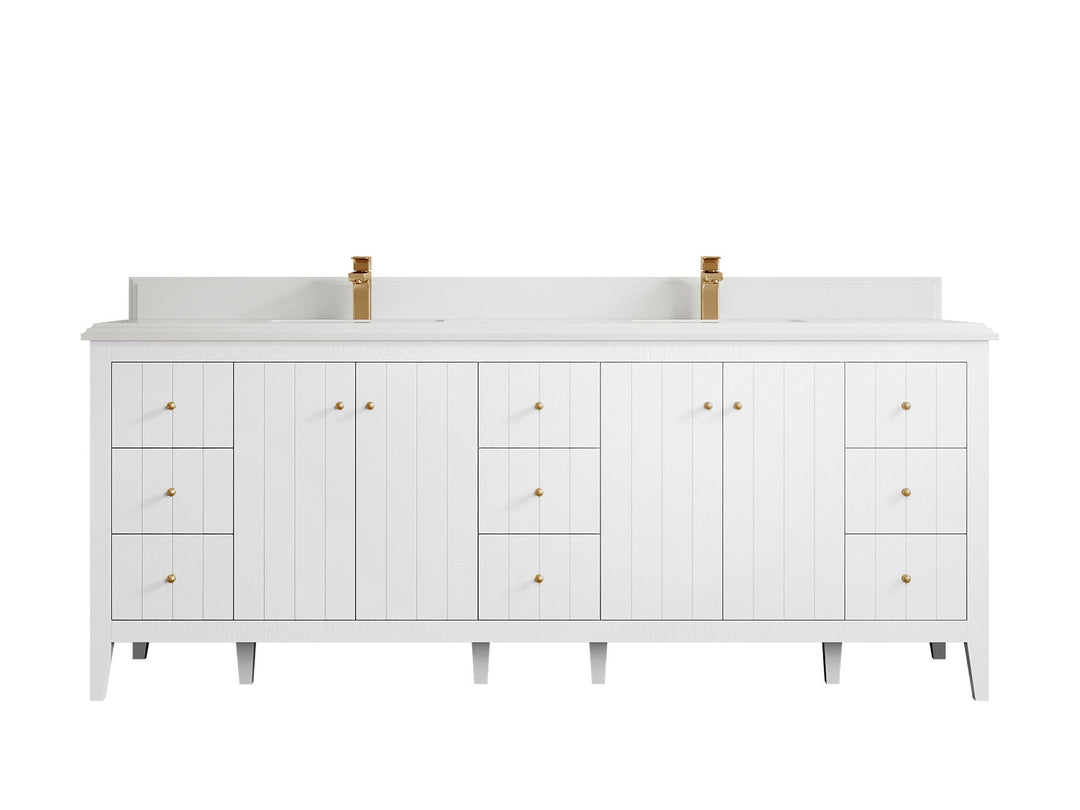 Atlanta 84 in. W x 22 in. D Double Sink Bathroom Vanity - Willow Bath and Vanity