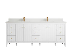 Atlanta 84 in. W x 22 in. D Double Sink Bathroom Vanity - photo 43