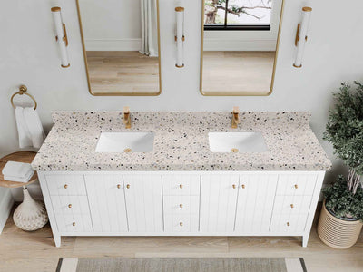Atlanta 84 in. W x 22 in. D Double Sink Bathroom Vanity - Willow Bath and Vanity