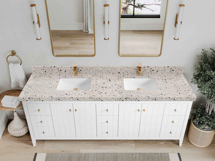 Atlanta 84 in. W x 22 in. D Double Sink Bathroom Vanity - photo 53