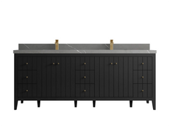 Atlanta 84 in. W x 22 in. D Double Sink Bathroom Vanity - photo 13