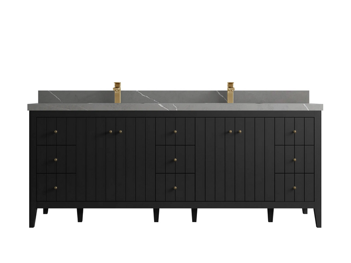 Atlanta 84 in. W x 22 in. D Double Sink Bathroom Vanity - photo 13