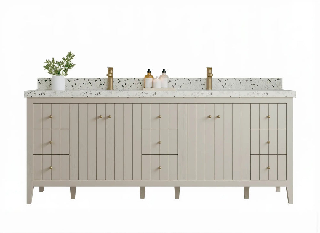 Atlanta 84 in. W x 22 in. D Double Sink Bathroom Vanity - Willow Bath and Vanity