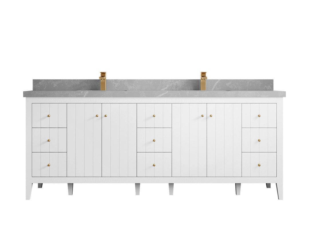 Atlanta 84 in. W x 22 in. D Double Sink Bathroom Vanity - Willow Bath and Vanity