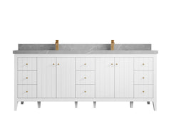Atlanta 84 in. W x 22 in. D Double Sink Bathroom Vanity - photo 47