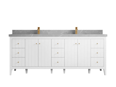Atlanta 84 in. W x 22 in. D Double Sink Bathroom Vanity - Willow Bath and Vanity