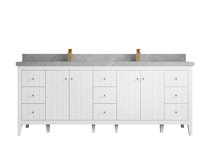 Atlanta 84 in. W x 22 in. D Double Sink Bathroom Vanity - photo 46