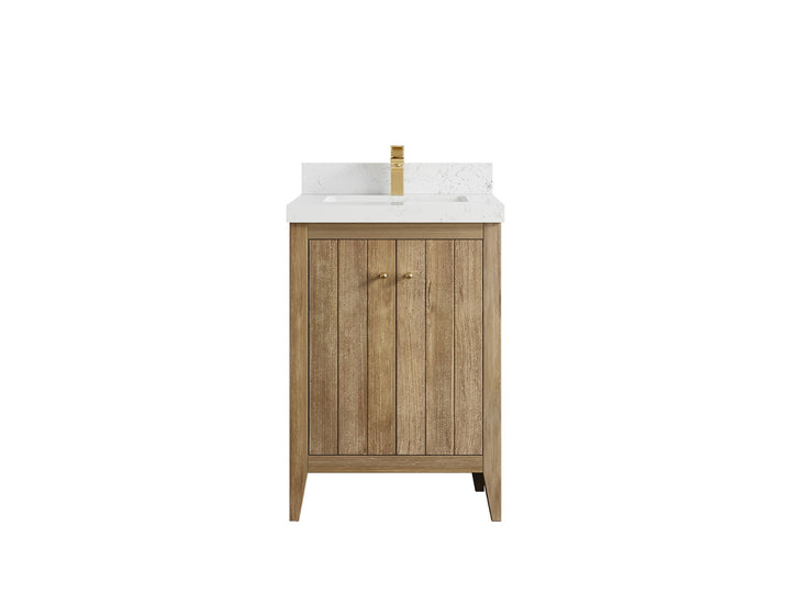 Atlanta Teak Wood 24 in. W x 22 in. D Single Sink Bathroom Vanity - photo 16