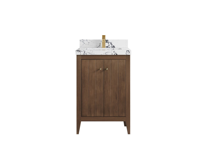 Atlanta Teak Wood 24 in. W x 22 in. D Single Sink Bathroom Vanity - photo 39
