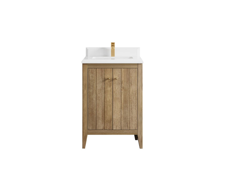 Atlanta Teak Wood 24 in. W x 22 in. D Single Sink Bathroom Vanity - photo 15