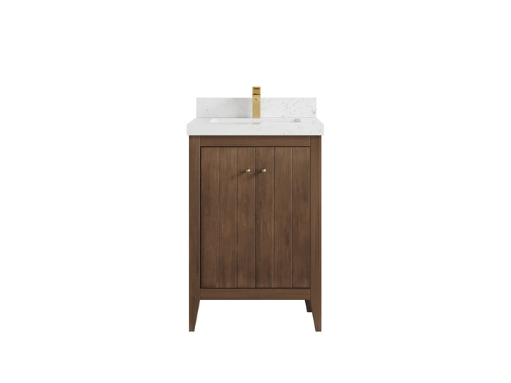 Atlanta Teak Wood 24 in. W x 22 in. D Single Sink Bathroom Vanity - photo 29