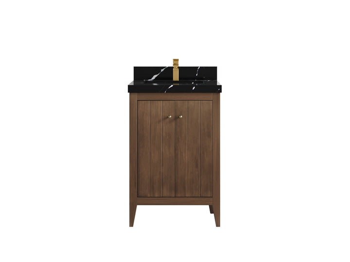 Atlanta Teak Wood 24 in. W x 22 in. D Single Sink Bathroom Vanity - photo 9