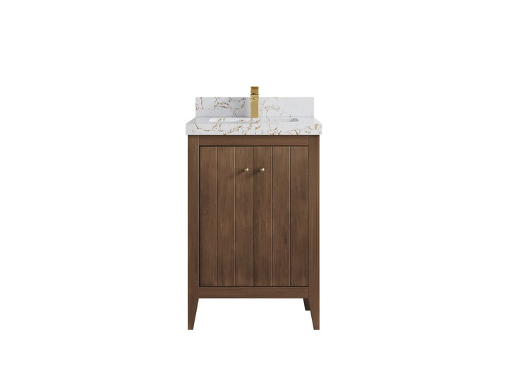 Atlanta Teak Wood 24 in. W x 22 in. D Single Sink Bathroom Vanity - photo 37