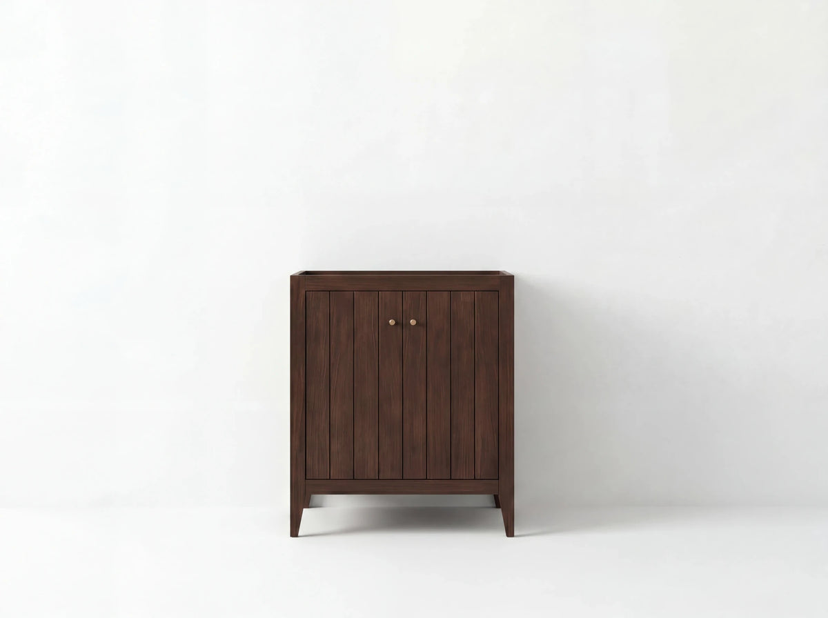 Atlanta Teak Wood 30 in. W x 22 in. D Single Sink Bathroom Vanity - Willow Bath and Vanity