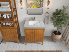 Atlanta Teak Wood 30 in. W x 22 in. D Single Sink Bathroom Vanity - photo 33