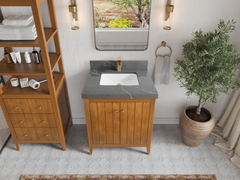 Atlanta Teak Wood 30 in. W x 22 in. D Single Sink Bathroom Vanity - photo 34