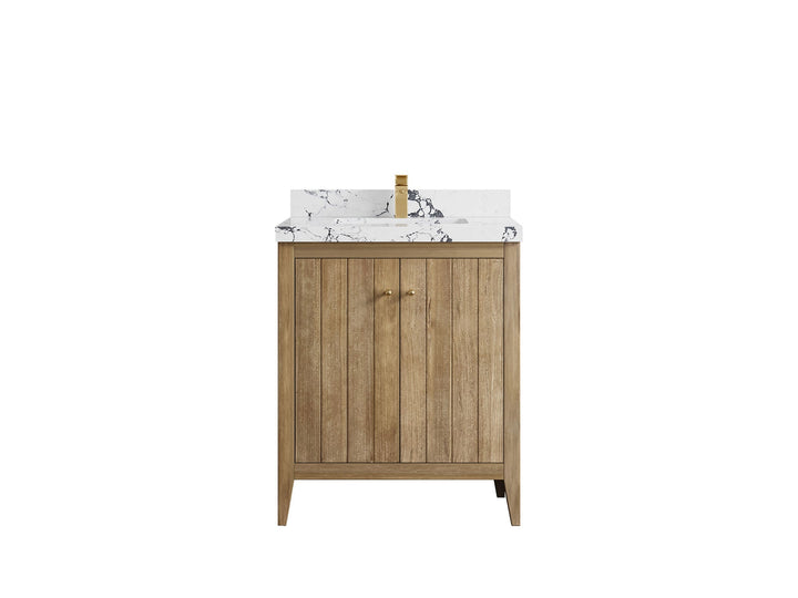 Atlanta Teak Wood 30 in. W x 22 in. D Single Sink Bathroom Vanity - photo 39