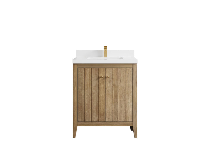 Atlanta Teak Wood 30 in. W x 22 in. D Single Sink Bathroom Vanity - photo 43