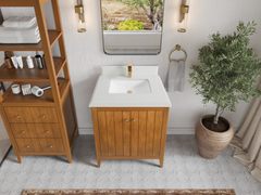 Atlanta Teak Wood 30 in. W x 22 in. D Single Sink Bathroom Vanity - photo 31