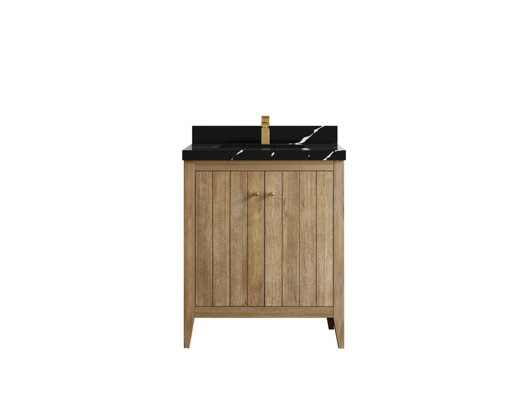 Atlanta Teak Wood 30 in. W x 22 in. D Single Sink Bathroom Vanity - Willow Bath and Vanity