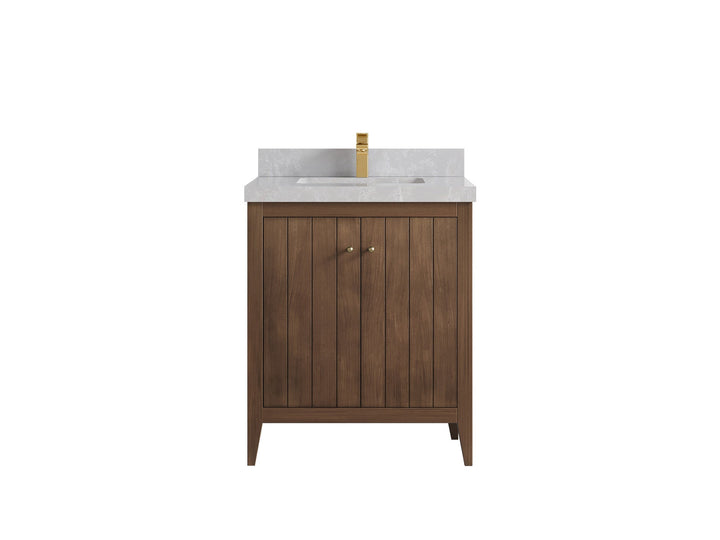 Atlanta Teak Wood 30 in. W x 22 in. D Single Sink Bathroom Vanity - photo 31