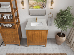 Atlanta Teak Wood 30 in. W x 22 in. D Single Sink Bathroom Vanity - photo 24