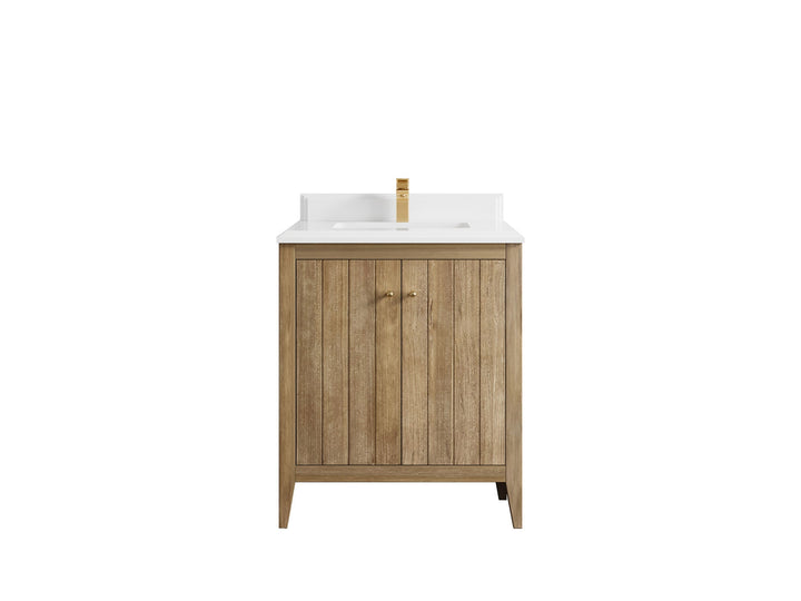 Atlanta Teak Wood 30 in. W x 22 in. D Single Sink Bathroom Vanity - photo 27