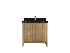 Atlanta Teak Wood 36 in. W x 22 in. D Center Sink Bathroom Vanity - photo 8