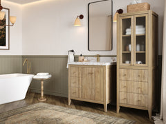 Atlanta Teak Wood 36 in. W x 22 in. D Center Sink Bathroom Vanity - photo 2