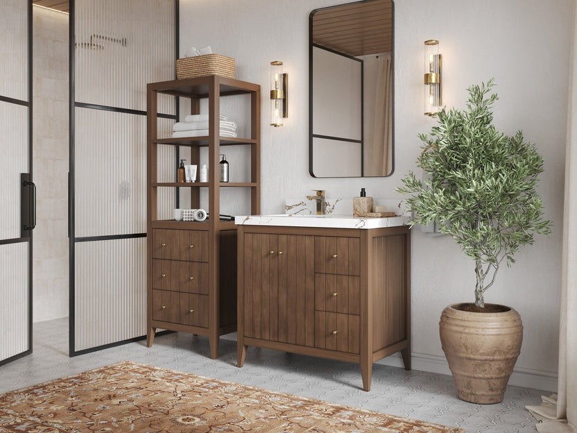 Left Offset Sink Bathroom Vanities | Willow Bath and Vanity