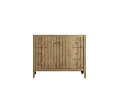 Atlanta Teak Wood 42 in. W x 22 in. D Single Sink Bathroom Vanity - Willow Bath and Vanity