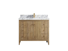 Atlanta Teak Wood 42 in. W x 22 in. D Single Sink Bathroom Vanity - photo 20