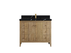 Atlanta Teak Wood 42 in. W x 22 in. D Single Sink Bathroom Vanity - photo 8