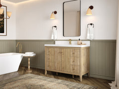 Atlanta Teak Wood 48 in. W x 22 in. D Single Sink Bathroom Vanity - photo 2
