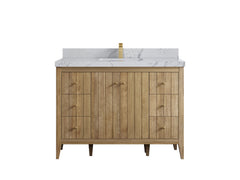 Atlanta Teak Wood 48 in. W x 22 in. D Single Sink Bathroom Vanity - photo 43