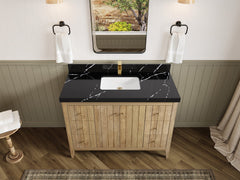 Atlanta Teak Wood 48 in. W x 22 in. D Single Sink Bathroom Vanity - photo 8